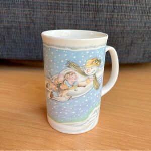 Vintage Royal Doulton Snowman Gift Collection Walking in the Air Coffee Mug